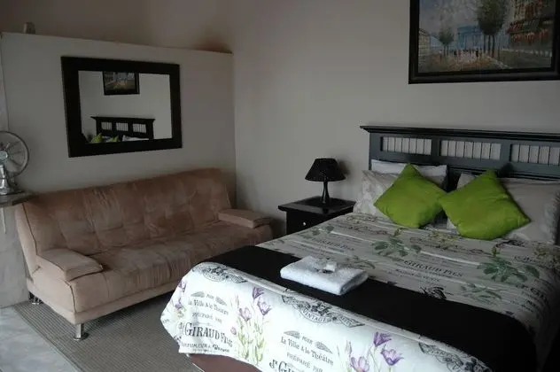 The upper deck- overlooking pool area