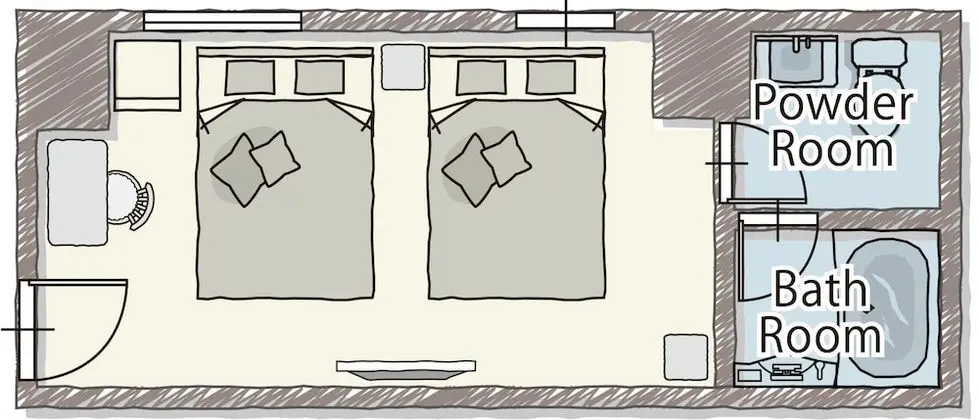 Superior İki Ayrı Yataklı Oda, Sigara İçilmez (Type A)