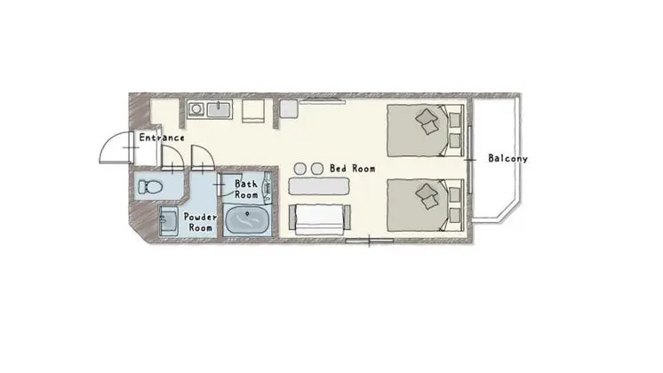 Deluxe İki Ayrı Yataklı Oda (with Garden)