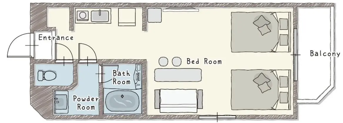 Deluxe İki Ayrı Yataklı Oda (with Garden)