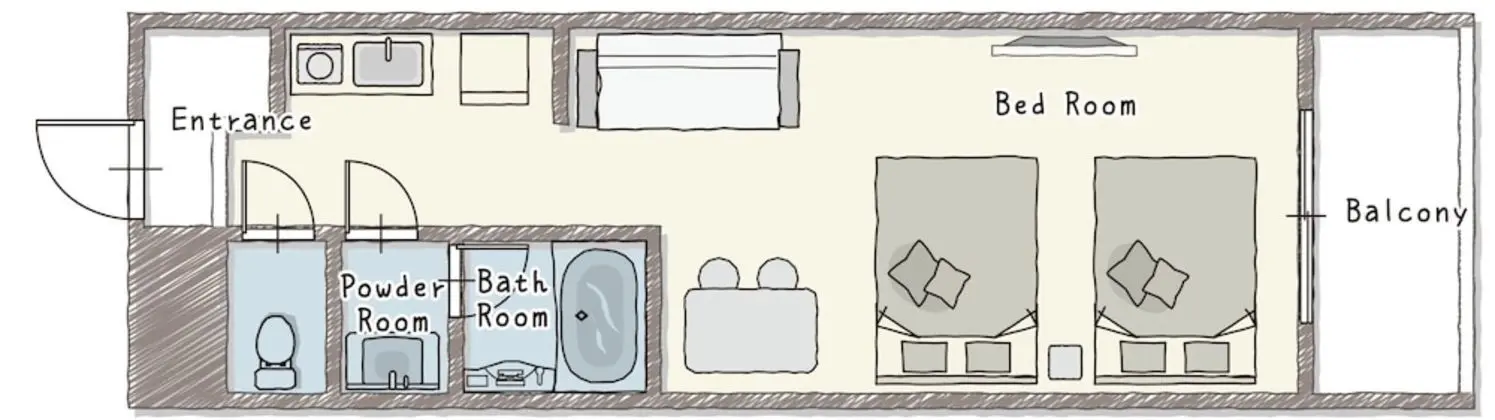 Superior İki Ayrı Yataklı Oda (with Garden)