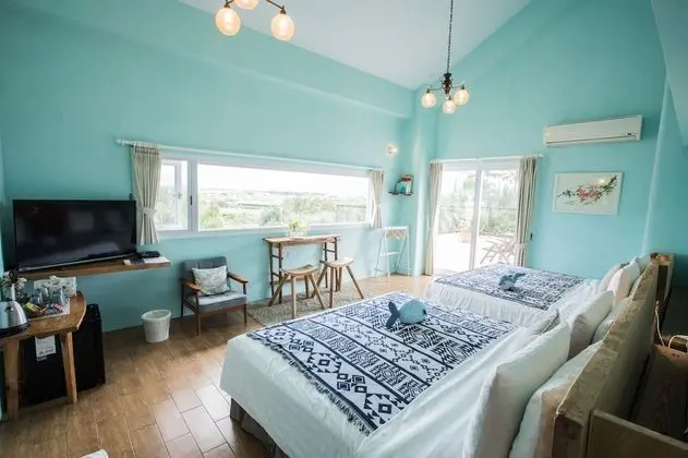 Family Dört Kişilik Oda, Balkon, Kısmi Deniz Manzarası
