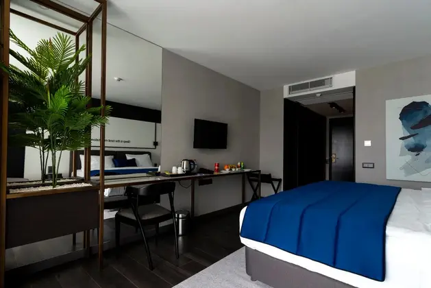 Deluxe Custom Tek Büyük Yataklı Balkonlu Oda