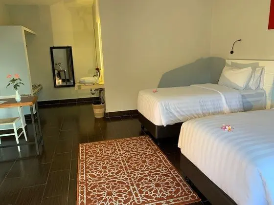 Deluxe İki Ayrı Yataklı Oda, 2 Tek Kişilik Yatak, Bahçe Manzaralı, Zemin Kat