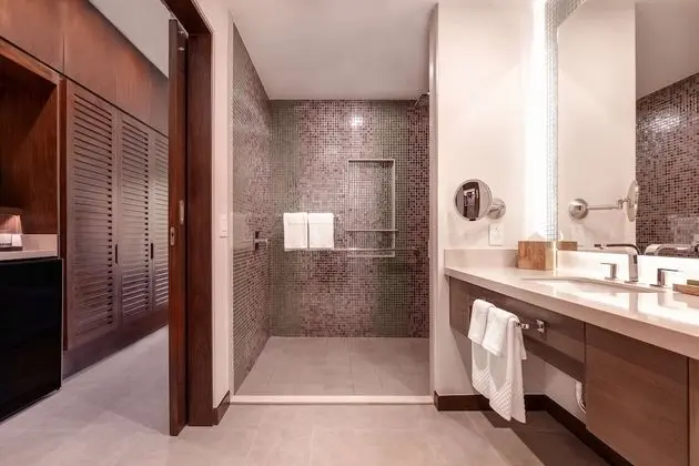 Oda, 1 En Büyük (King) Boy Yatak, Engellilere Uygun (Mobility & Hearing, Roll-in Shower)