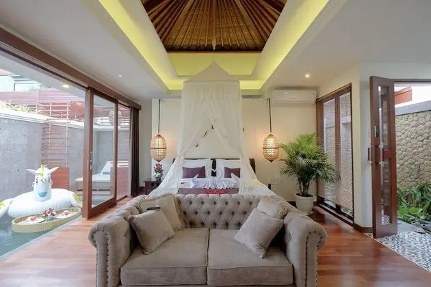 Luxury Villa, 1 En Büyük (King) Boy Yatak, Jakuzi, Havuz Manzaralı (Jacuzzi)
