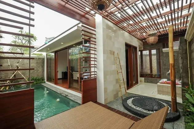 Luxury Villa, 1 En Büyük (King) Boy Yatak, Jakuzi, Havuz Manzaralı (Jacuzzi)