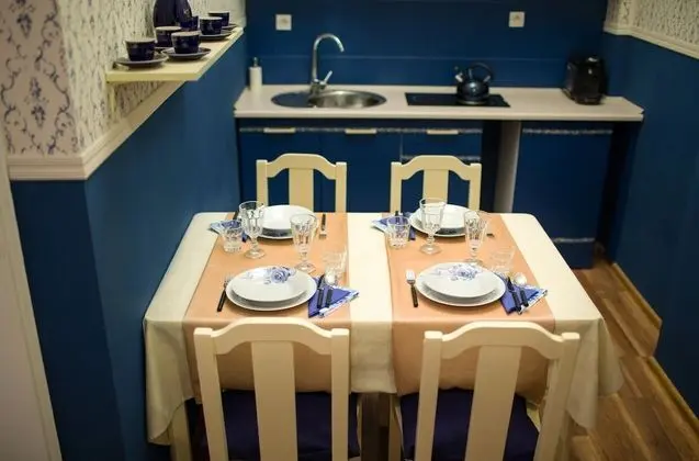 Luxury Apart Daire, Mutfak (private spa tub, Blue Boutique)