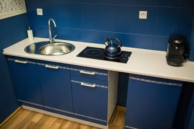 Luxury Apart Daire, Mutfak (private spa tub, Blue Boutique)