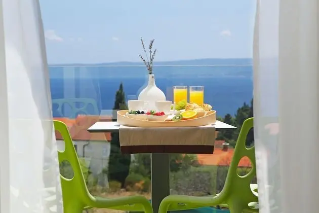 Deluxe Tek Büyük veya İki Ayrı Yataklı Oda, Balkon, Deniz Manzaralı
