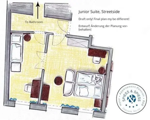Junior Süit, 2 Yatak Odası