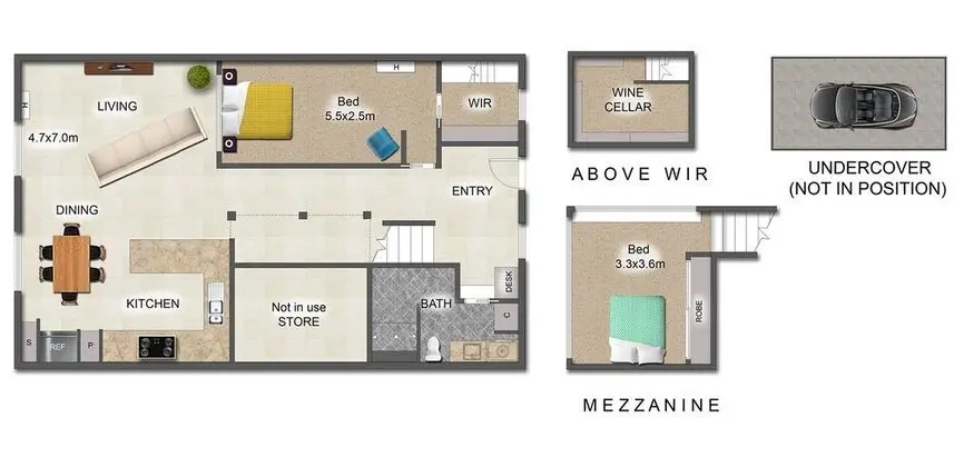 Design Apart Daire, 2 Yatak Odası