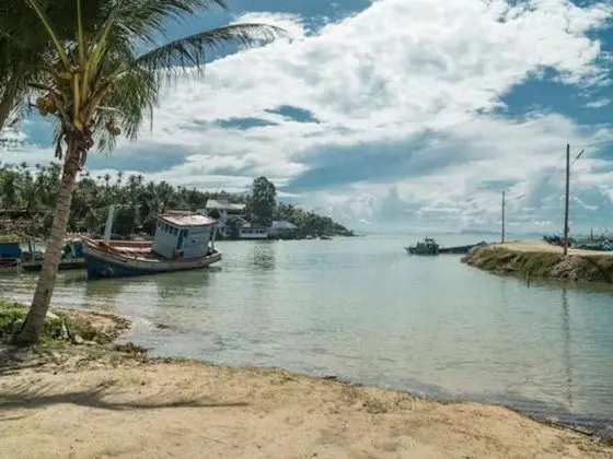 Deluxe Beachfront Bungalow with Balcony