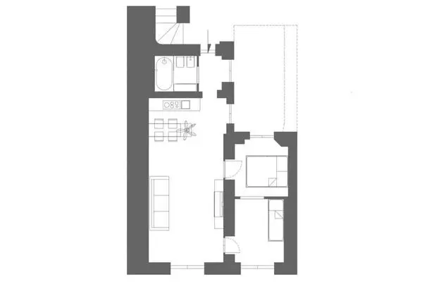 Appartamento 1 camera da letto, 2 people Via Broletto 26