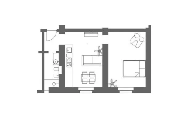 Apart Daire, 1 Yatak Odası (2 pax)(Pinamonte da Vimercate 11 bis)