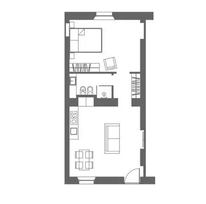Apart Daire, 1 Yatak Odası (4 pax)