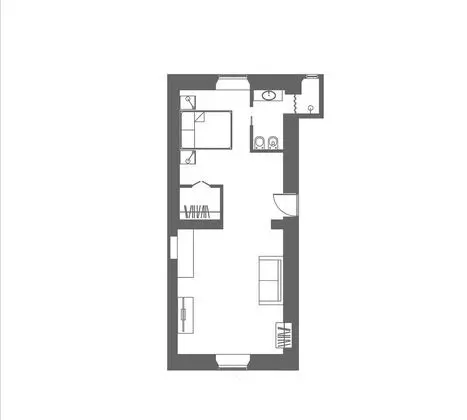 Family Apart Daire, 1 Büyük (Queen) Boy Yatak ve Çekyat (4 People)