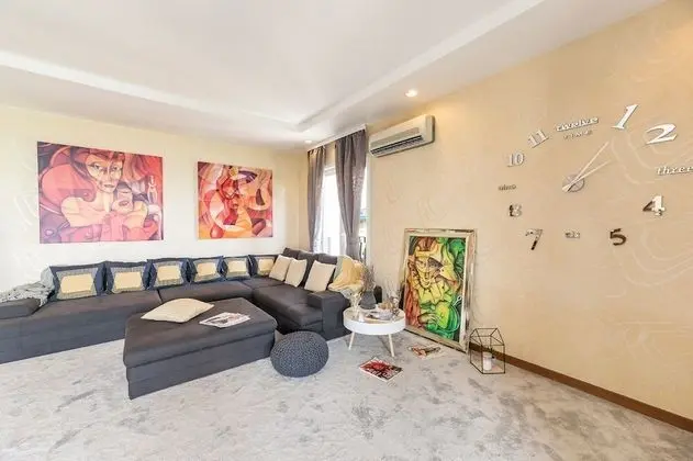 Deluxe Apart Daire, 2 Yatak Odası, Balkon, Havuz Manzaralı
