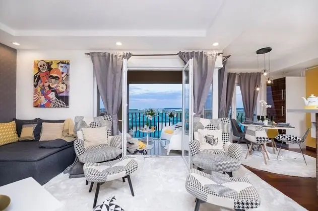 Deluxe Apart Daire, 2 Yatak Odası, Havuz Kullanımı, Havuz Manzaralı