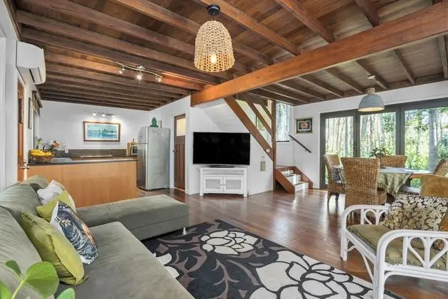 Family Bungalov, 2 Yatak Odası, Balkon, Bahçe Manzaralı