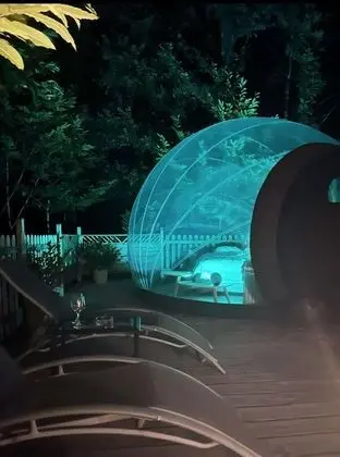 Romantic Çadır, Banyolu/Duşlu (Bulle d'O)