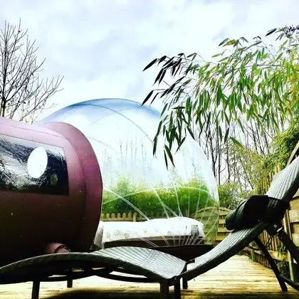 Romantic Çadır, Banyolu/Duşlu (Bulle d'O)