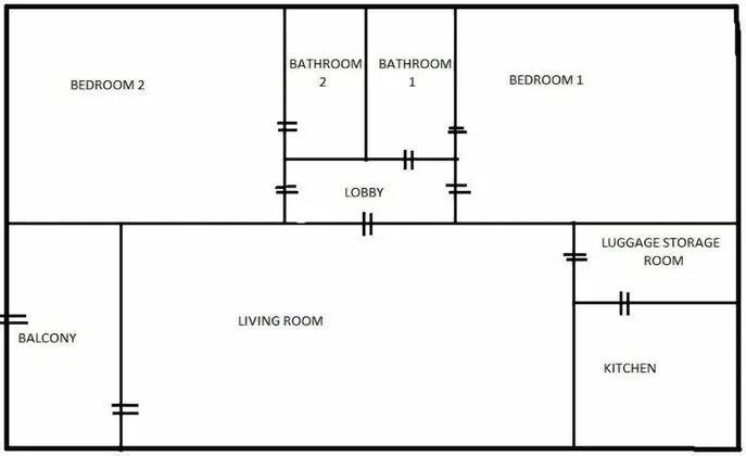 Apart Daire, 2 Yatak Odası, Mutfak, Zemin Kat