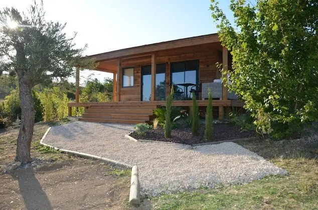 Panoramic Kulübe, Sıcak Su Havuzu, Dağ Manzaralı (Cabane des Baies Sauvages)