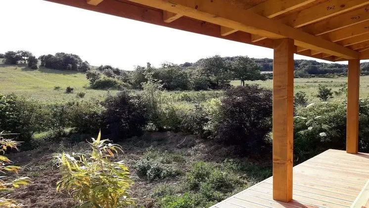 Panoramic Kulübe, Sıcak Su Havuzu, Dağ Manzaralı (Cabane des Baies Sauvages)