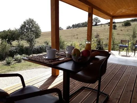 Panoramic Kulübe, Sıcak Su Havuzu, Dağ Manzaralı (Cabane des Baies Sauvages)