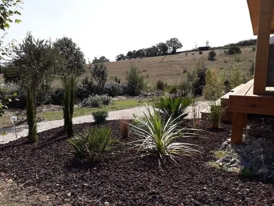 Panoramic Kulübe, Sıcak Su Havuzu, Dağ Manzaralı (Cabane des Baies Sauvages)
