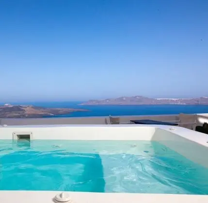 Senior Suite with Separate Balcony, Outdoor Hot Tub & Caldera View