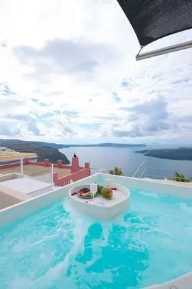 Junior Cave Suite, Caldera View, Private Hot Tub