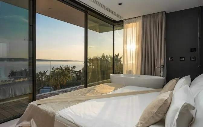 Deluxe Villa, 4 Yatak Odası, Kişiye Özel Havuzlu, Deniz Manzaralı