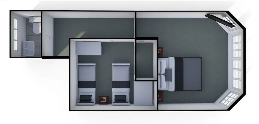 Superior Oda, Sigara İçilmez, Mutfak (Two Bedroom Apartment)
