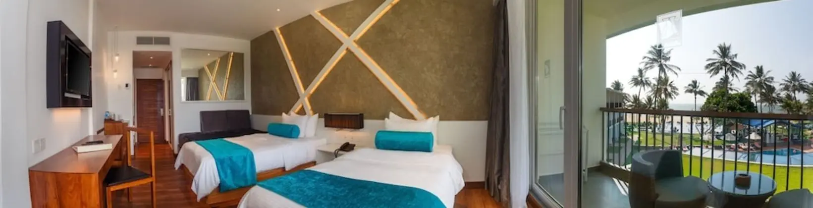 Deluxe İki Ayrı Yataklı Oda, 2 Tek Kişilik Yatak, Kısmi Deniz Manzaralı