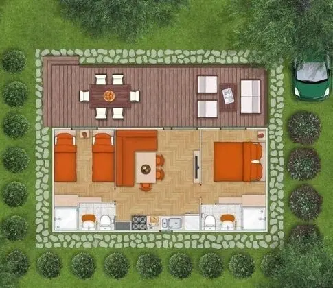 Deluxe Karavan, Teras