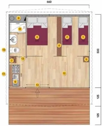 Comfort Çadır, 2 Yatak Odası