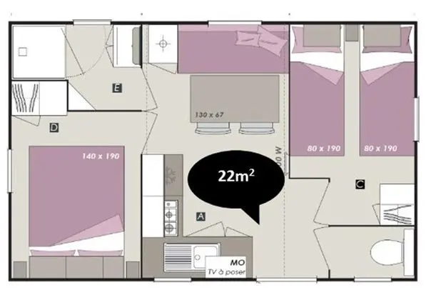 Comfort Karavan, 2 Yatak Odası