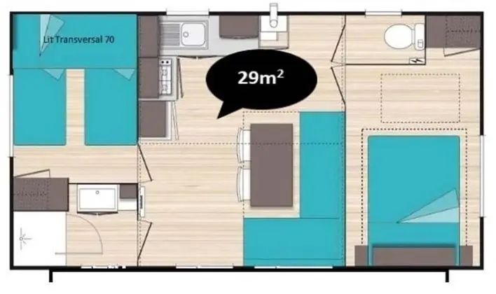 Family Karavan, 2 Yatak Odası