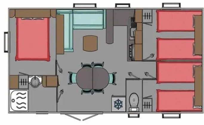 Mobile Home, 3 chambres (loft confort +)