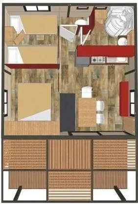 Dağ Evi, 2 Yatak Odası, Teras (Nouméa)