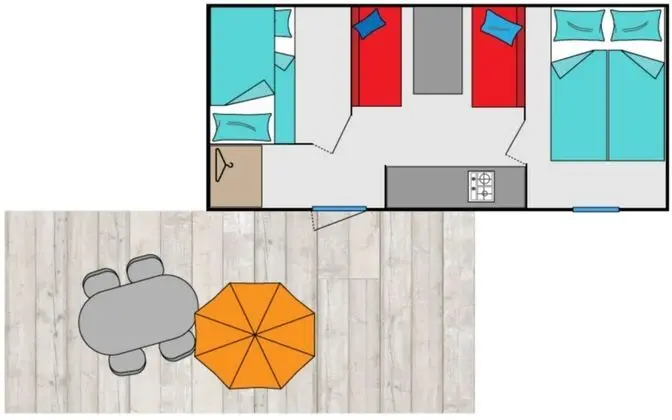 Karavan (sans sanitaires et sans eau)