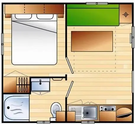 Karavan, 1 Çift Kişilik Yatak (Astria)