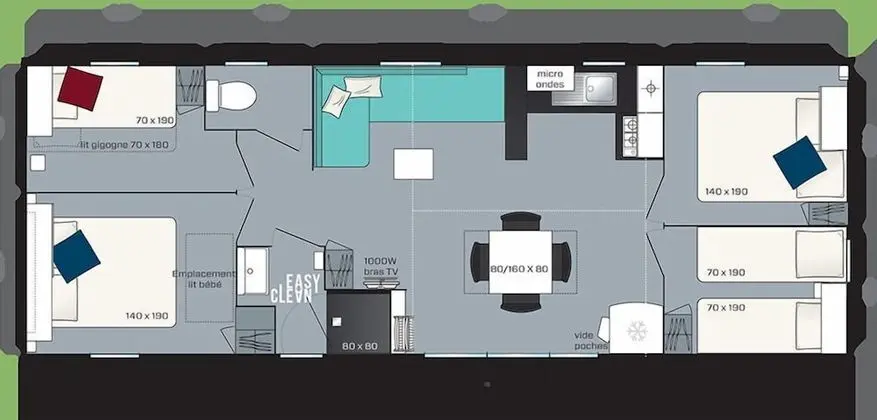 Premium Karavan, 4 Yatak Odası