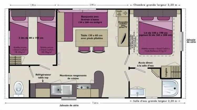 Comfort Karavan, 2 Yatak Odası