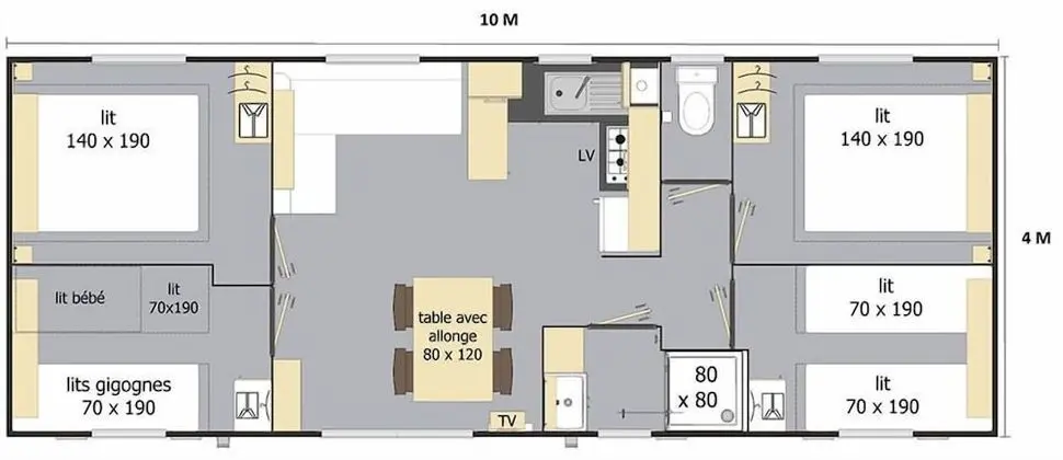 Karavan, 4 Yatak Odası