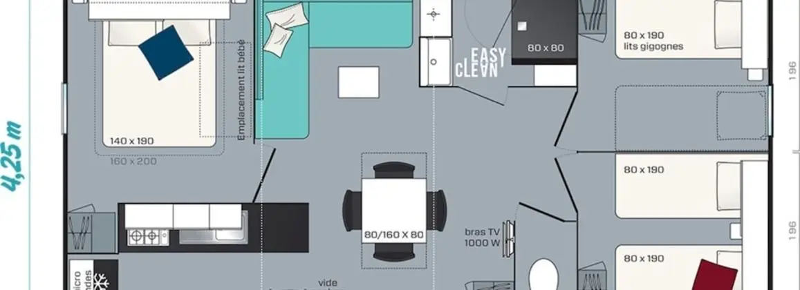 Superior Karavan, 2 Yatak Odası