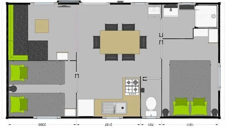 Superior Karavan, 2 Yatak Odası