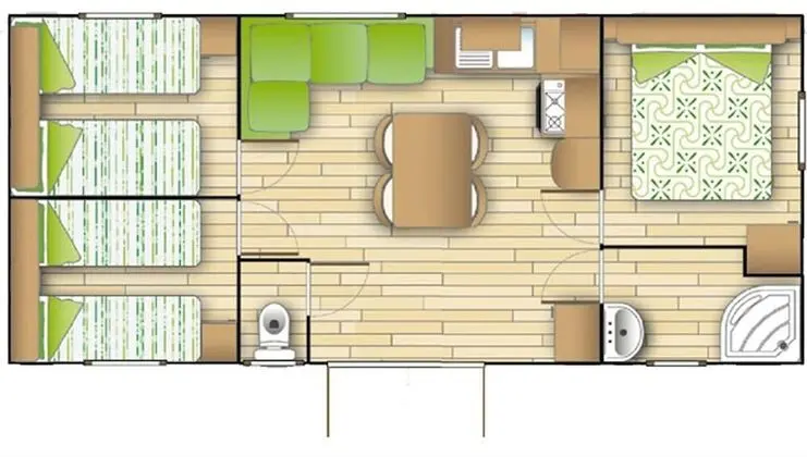 Karavan, 3 Yatak Odası (Texas)